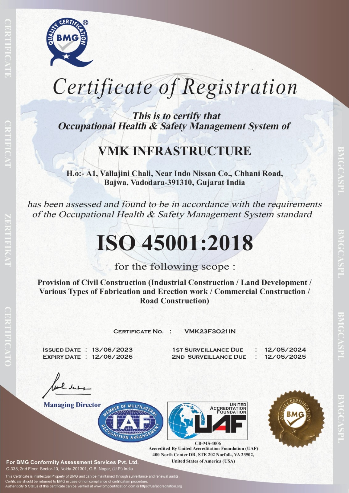 VMK INFRASTRCTURE