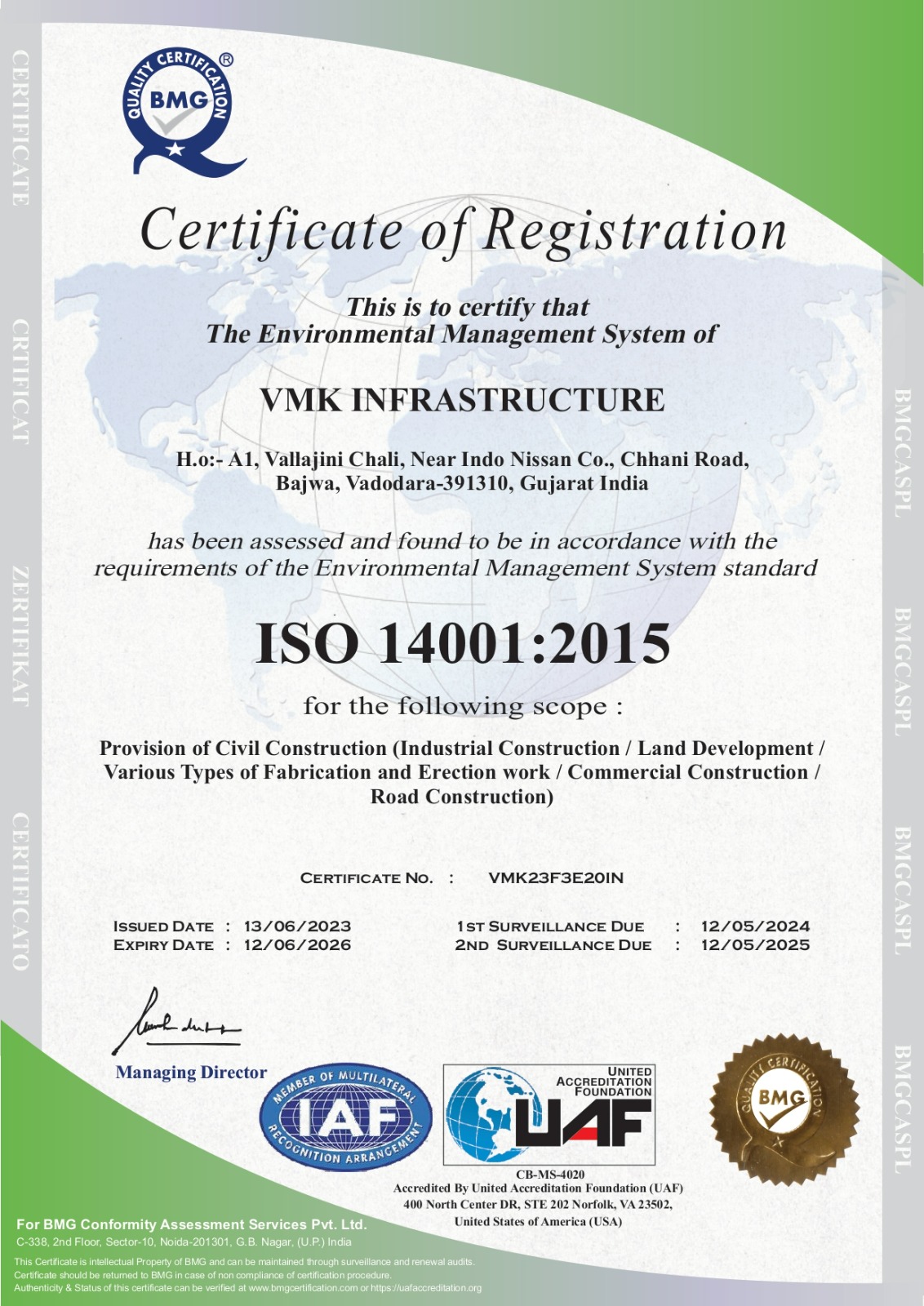 VMK INFRASTRCTURE