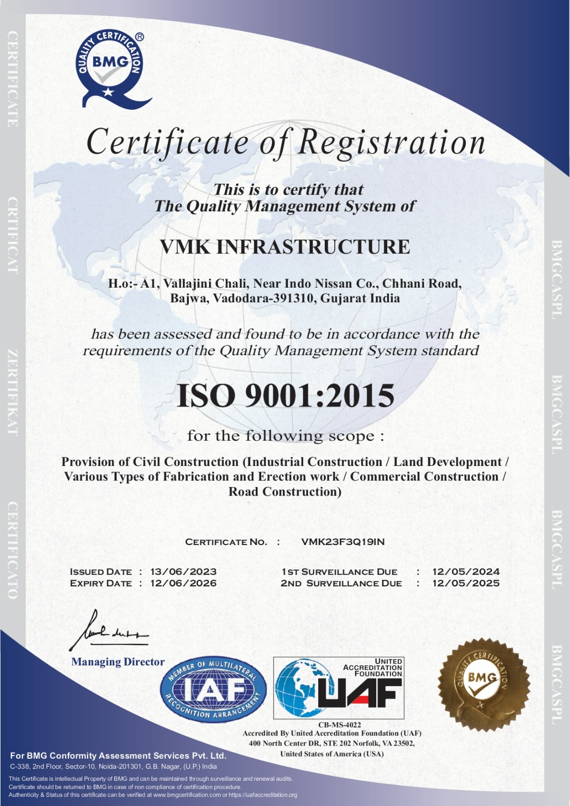 VMK INFRASTRCTURE
